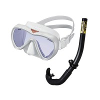 [설맞이 대특가] GULL 파네트UV420+AR 마스크 + 스노클 세트 - 커널 화이트 + 화이트/페어리 핑크